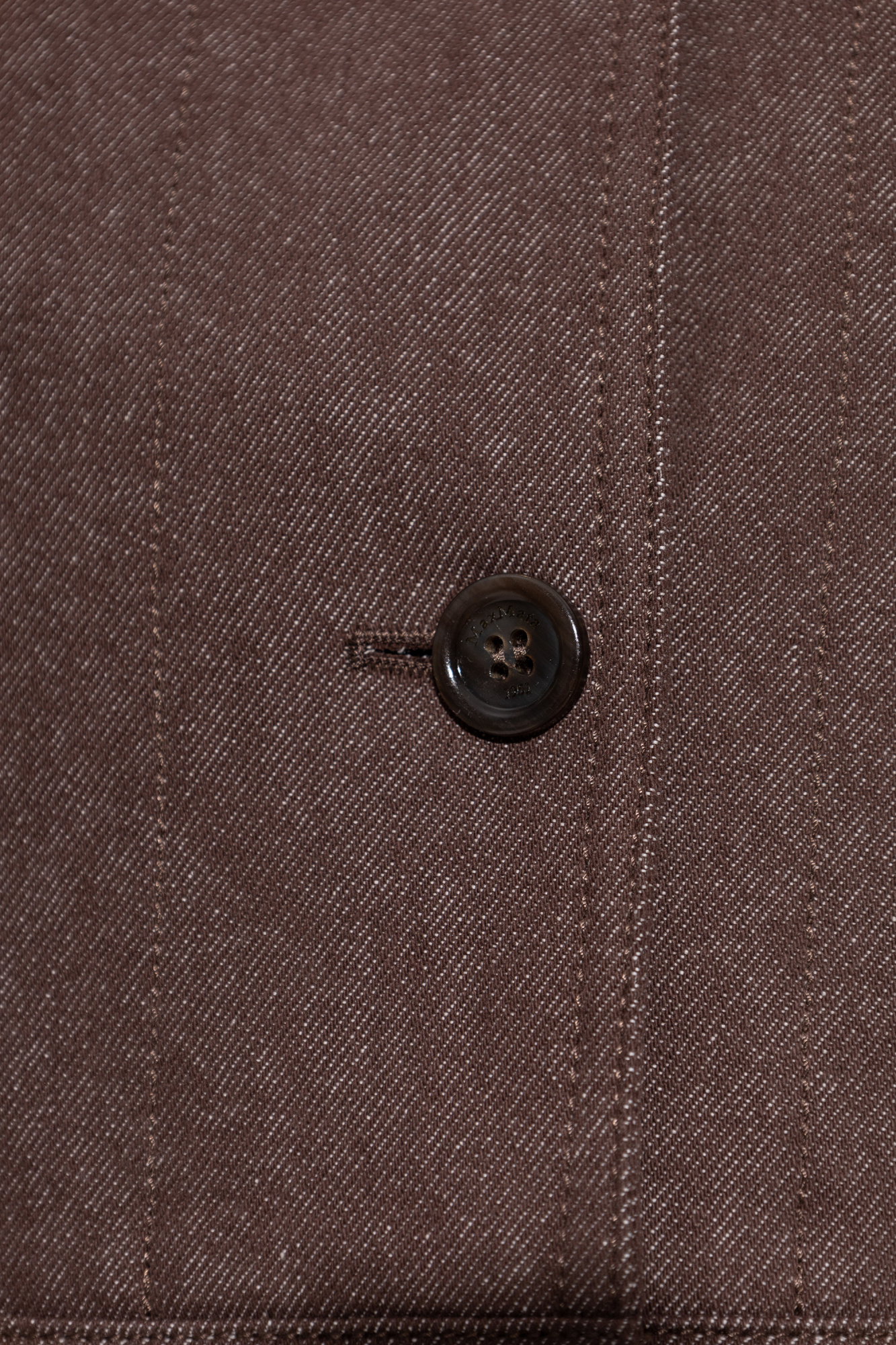 ジャケット Max Mara Carpa Jacket Denim-effect cropped jacket, brown | 